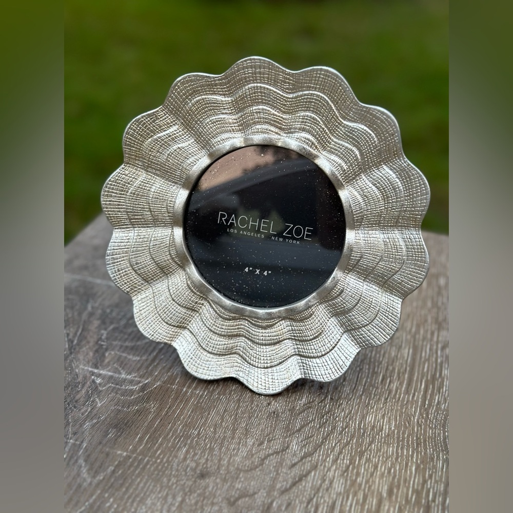 New!  Silver Floral Photo Frame by Rachel Zoe